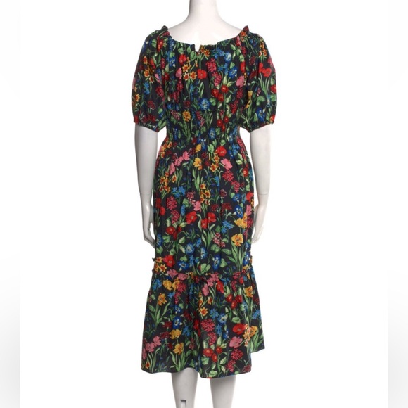 Cara Cara Mimi Floral Cotton Midi Dress NWOT - Picture 7 of 10